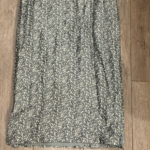 MAG Linen Silk Blend Gray Speckled Sequin Sparkle Slip Dress Y2K Dress Size 2 - Picture 4 of 13